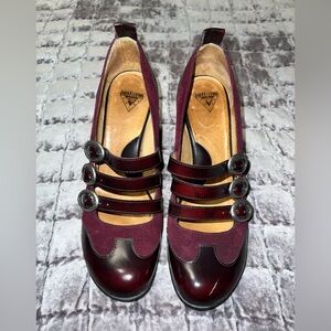 Fluevog Red Baroque Pump Rubens